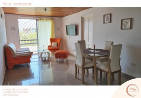 Apartamento de dos habitaciones amoblado.
